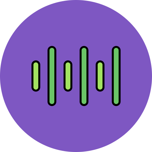 Звуковые волны Generic color lineal-color иконка