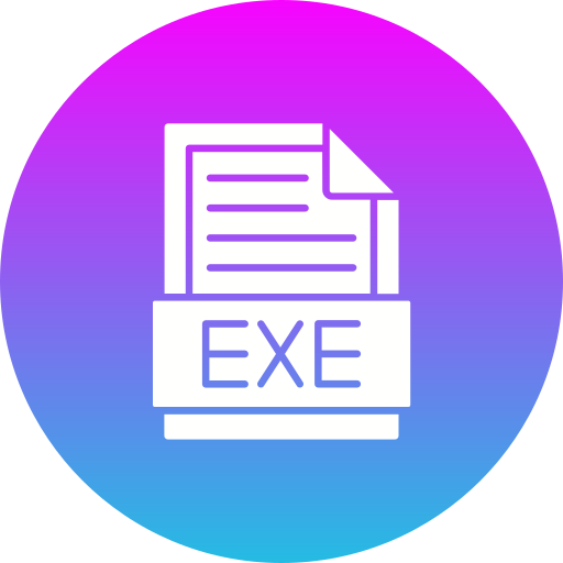 exe Generic gradient fill icon