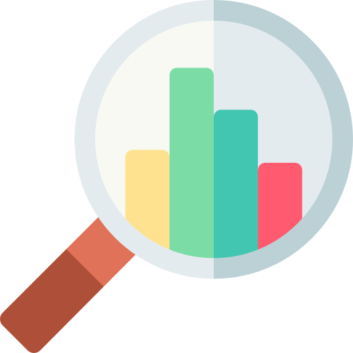 analytique Basic Rounded Flat Icône