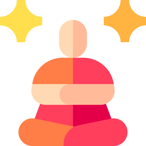 Meditation Basic Straight Flat icon
