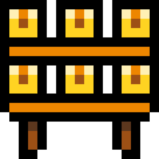 półka na paczki Pixel Linear color ikona