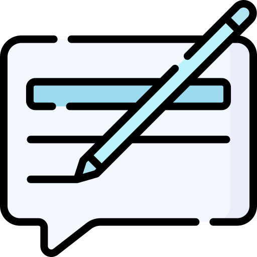 Write review Special Lineal color icon