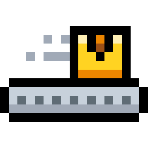 transportador Pixel Linear color icono