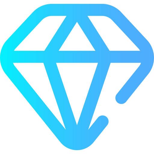 Diamond Super Basic Omission Gradient icon