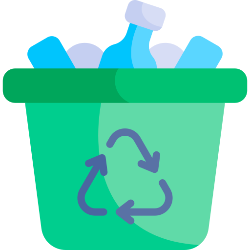 reciclaje Kawaii Flat icono