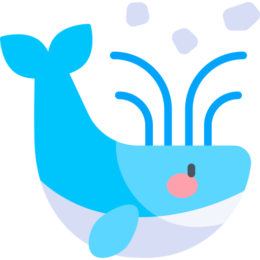 鯨 Kawaii Flat icon