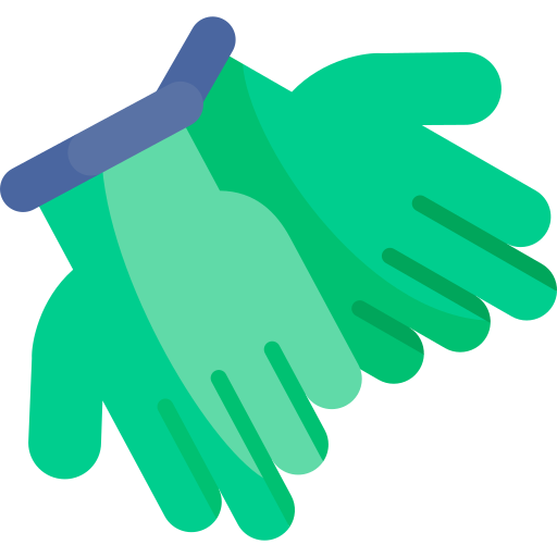 Резиновые перчатки Kawaii Flat иконка