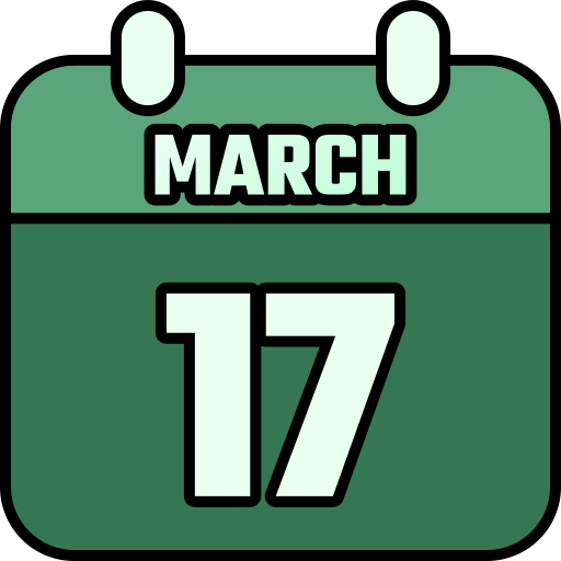 17 marca Generic color lineal-color ikona