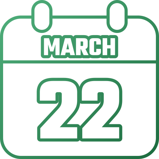 22 marca Generic gradient outline ikona