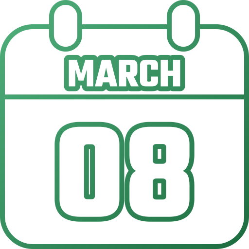 8 marca Generic gradient outline ikona