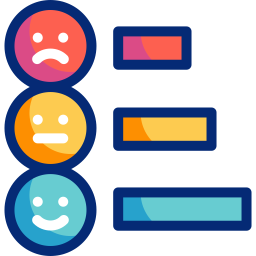 emoji di feedback Basic Accent Lineal Color icona