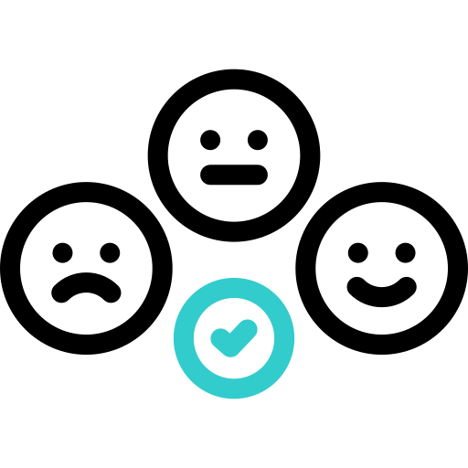 emoji di feedback Basic Accent Outline icona