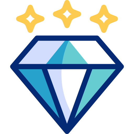 diamante Basic Accent Lineal Color Ícone