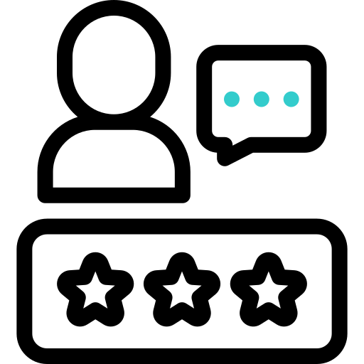 カスタマーレビュー Basic Accent Outline icon