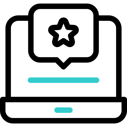 노트북 피드백 Basic Accent Outline icon
