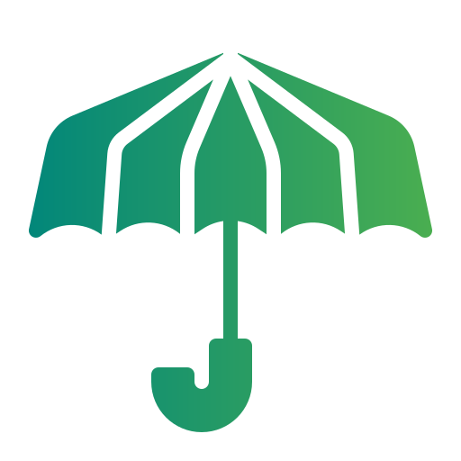 paraplu Generic gradient fill icoon