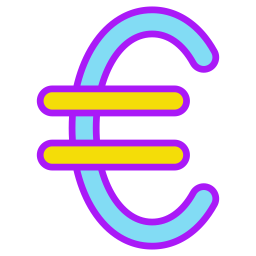 símbolo del euro Generic color lineal-color icono