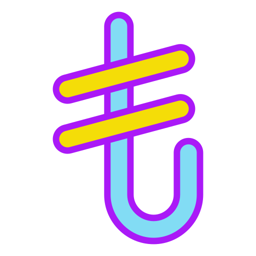 トルコリラ Generic color lineal-color icon