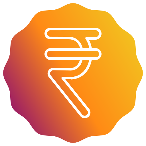 Rupee symbol Generic gradient fill icon