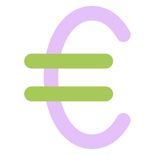 símbolo del euro Generic color fill icono