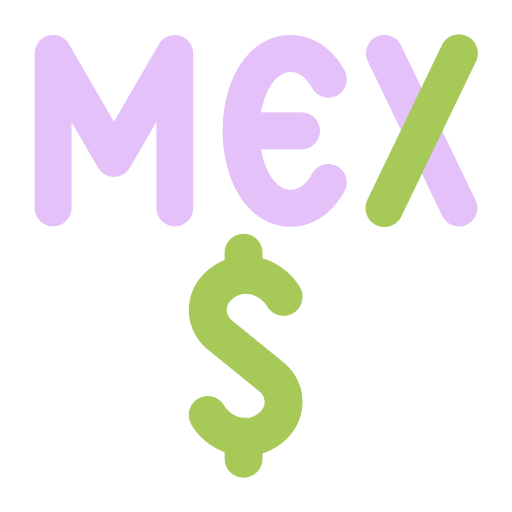 peso meksykańskie Generic color fill ikona