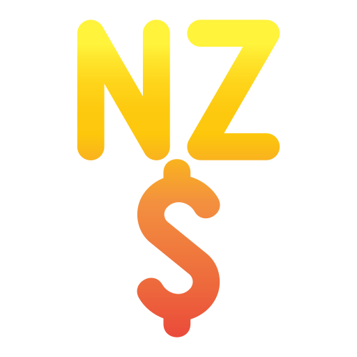 ニュージーランドドル Generic gradient fill icon