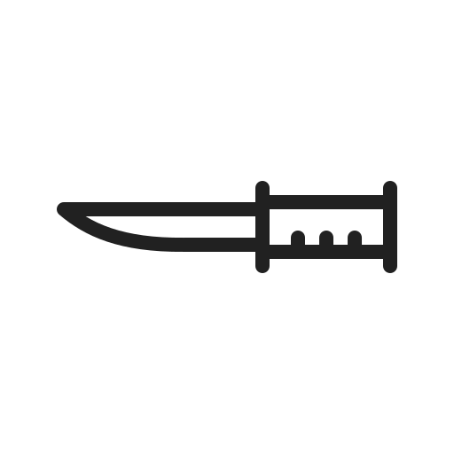 coltello Generic outline icona