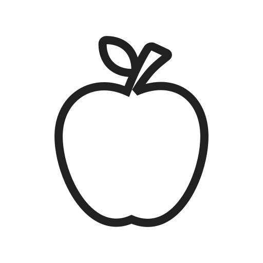 jabłko Generic outline ikona