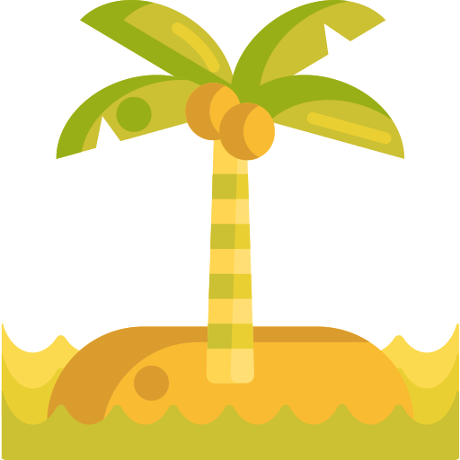 wyspa Flaticons Flat ikona