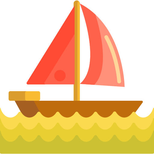 barco de vela Flaticons Flat icono