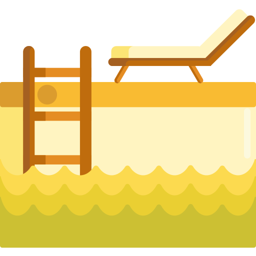 piscina Flaticons Flat icono