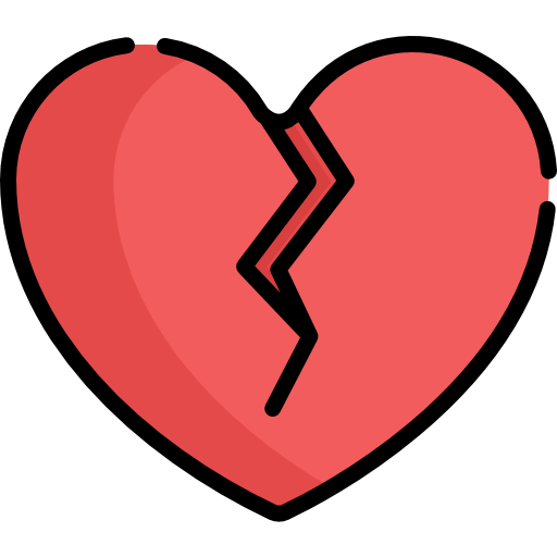 corazón roto Special Lineal color icono