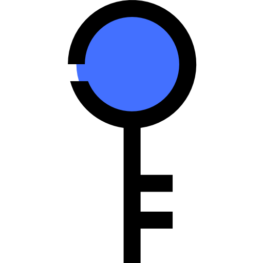 sleutel Inipagistudio Blue icoon
