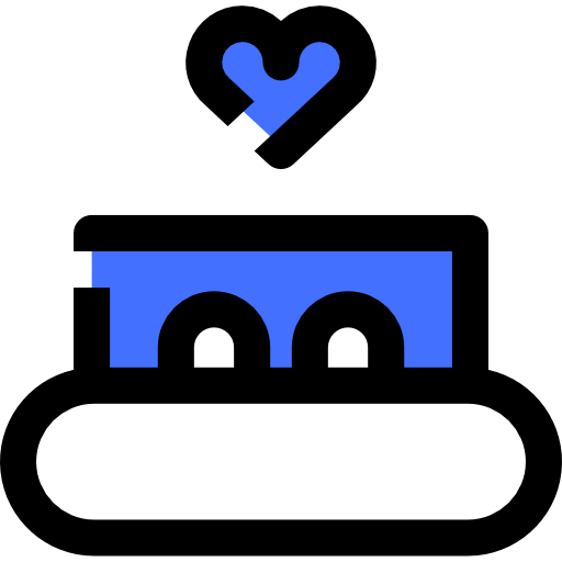 Bed Inipagistudio Blue icon