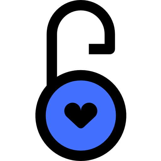 맹꽁이 자물쇠 Inipagistudio Blue icon