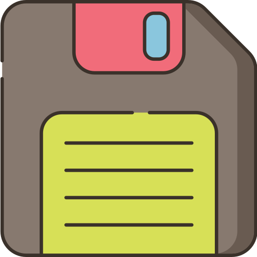 floppy disk Flaticons Lineal Color icona