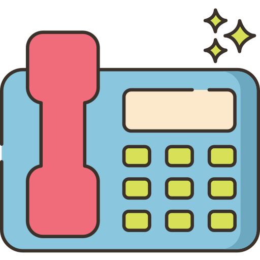 電話 Flaticons Lineal Color icon