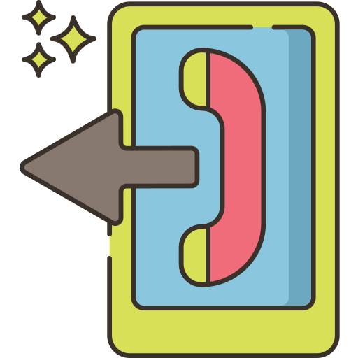 Outgoing call Flaticons Lineal Color icon