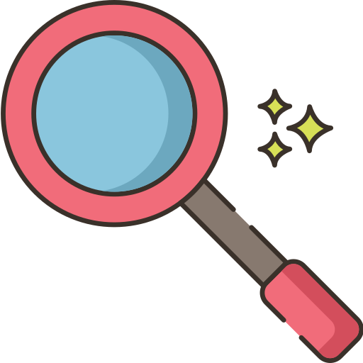 Magnifying glass Flaticons Lineal Color icon