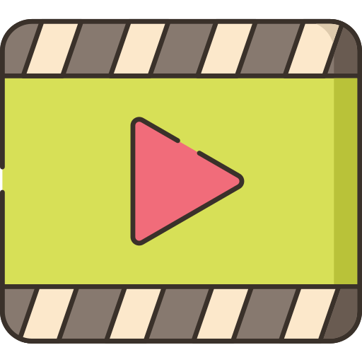 비디오 플레이어 Flaticons Lineal Color icon