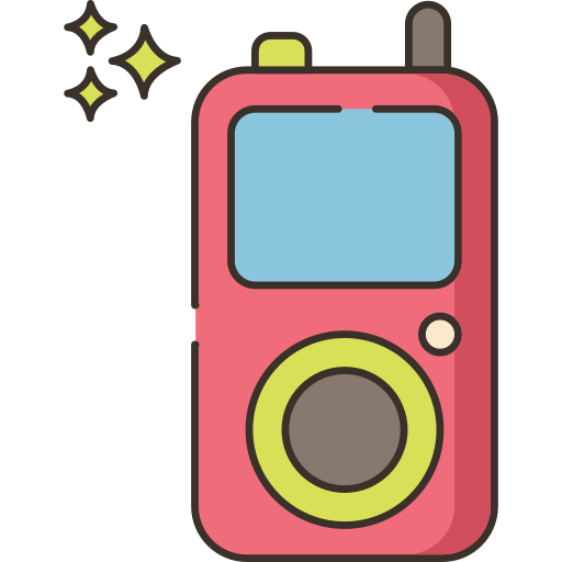 walkie-talkie Flaticons Lineal Color icon