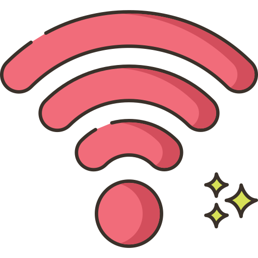 Wifi Flaticons Lineal Color icon