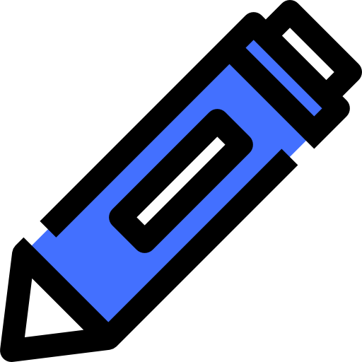 lápiz de color Inipagistudio Blue icono