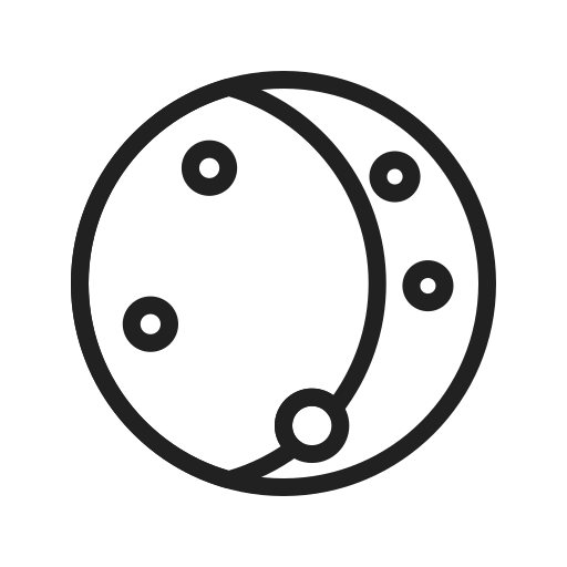 Moon Generic outline icon