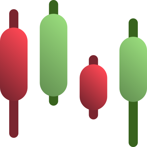 Candlestick chart Generic gradient fill icon