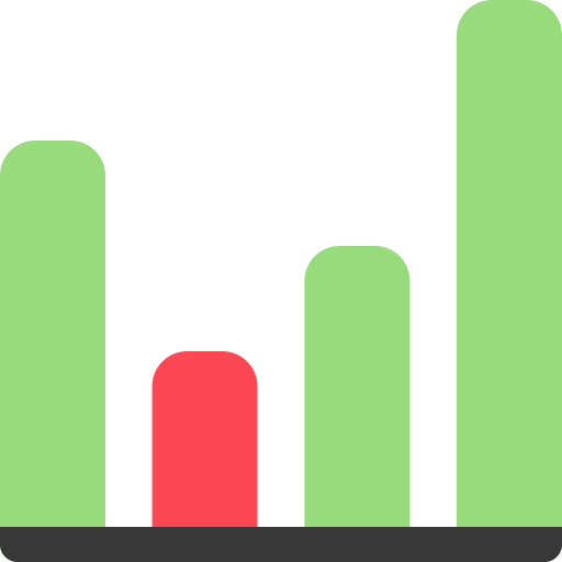 gráfico de negociação Generic color fill Ícone