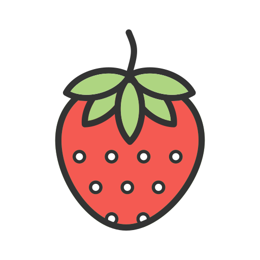 Strawberry Generic color lineal-color icon
