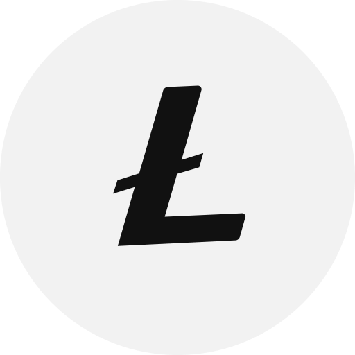 litecoin Generic color fill icoon