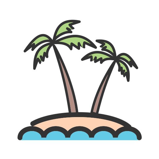 Beach Generic color lineal-color icon