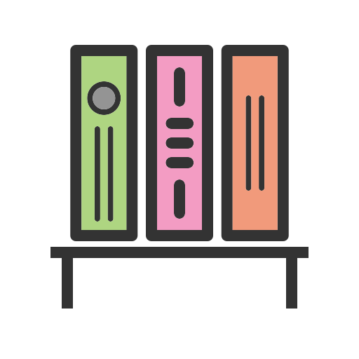 Library Generic color lineal-color icon